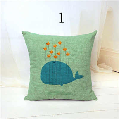 Whale Cushion Cover 18"