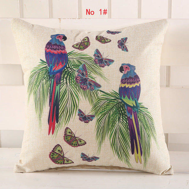 Colorful Parrots and Peacocks