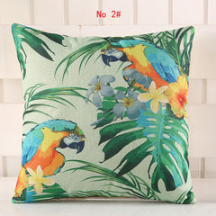 Colorful Parrots and Peacocks