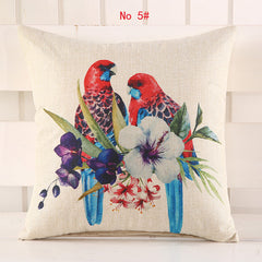 Colorful Parrots and Peacocks