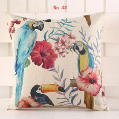 Colorful Parrots and Peacocks