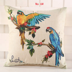 Colorful Parrots and Peacocks