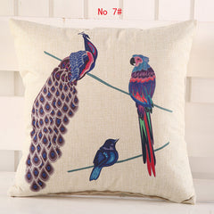 Colorful Parrots and Peacocks