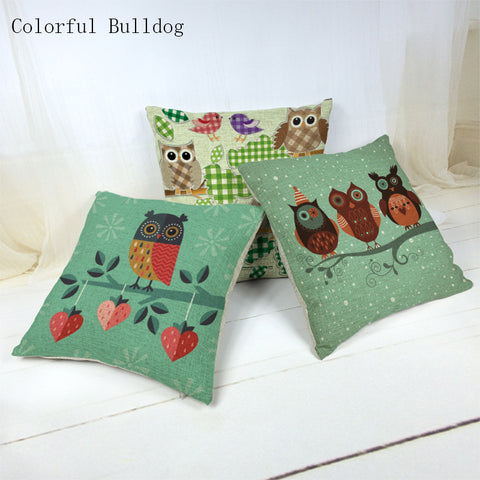 Owl Cushion Cover