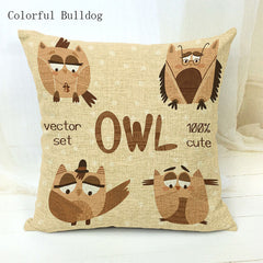 Owl Cushion Cover