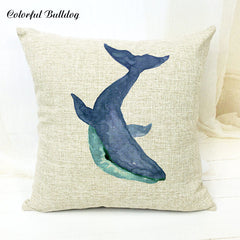 Sea Creatures Cushion Cover