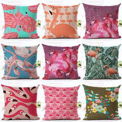 Colorful Flamingo Pillow Case