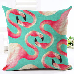 Colorful Flamingo Pillow Case