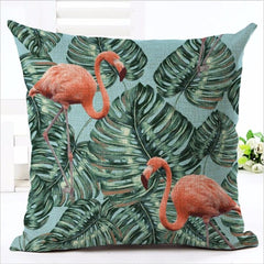 Colorful Flamingo Pillow Case