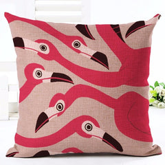 Colorful Flamingo Pillow Case