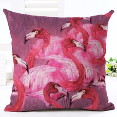 Colorful Flamingo Pillow Case