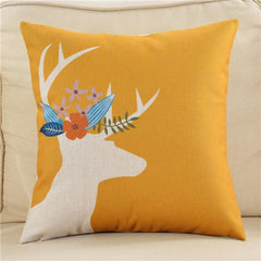 Nordic style colorful deer pillow case