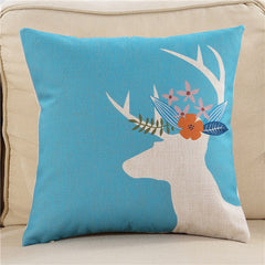 Nordic style colorful deer pillow case