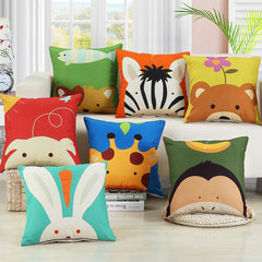Animal Printed Cushion Cover for Kids
