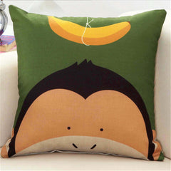 Animal Printed Cushion Cover for Kids