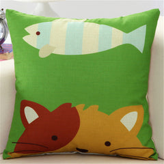 Animal Printed Cushion Cover for Kids
