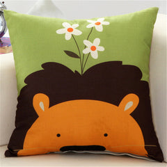 Animal Printed Cushion Cover for Kids