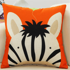 Animal Printed Cushion Cover for Kids