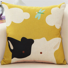 Animal Printed Cushion Cover for Kids