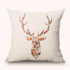 Nordic colorful deer pillow case cover