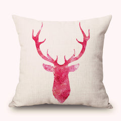 Nordic colorful deer pillow case cover