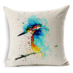 Watercolor Animals Cushion Cover