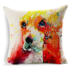 Watercolor Animals Cushion Cover