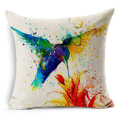 Watercolor Animals Cushion Cover
