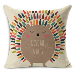 Rhino-Zebra-Elk-Giraffe Cushion Cover