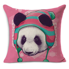 Rhino-Zebra-Elk-Giraffe Cushion Cover