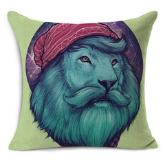 Rhino-Zebra-Elk-Giraffe Cushion Cover