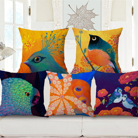 Peacock Cushion Cover