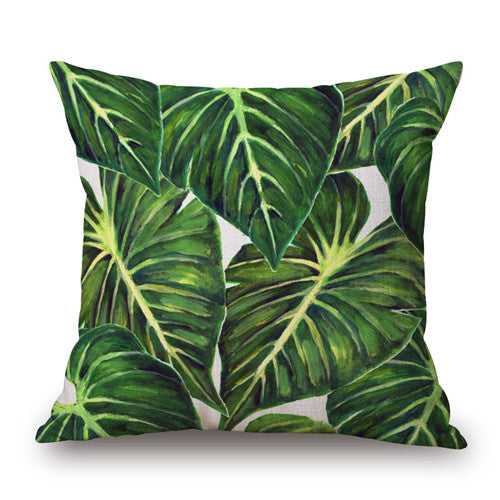 Hawaiian Garden Tropical Cushion Cover